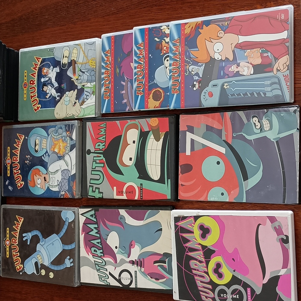 Futurama Collectable DVDs Volume 1-8 b255